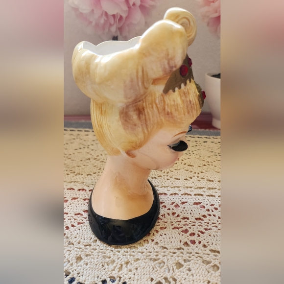 Vintage Lefton Headvase # 3517 - Picture 4 of 7